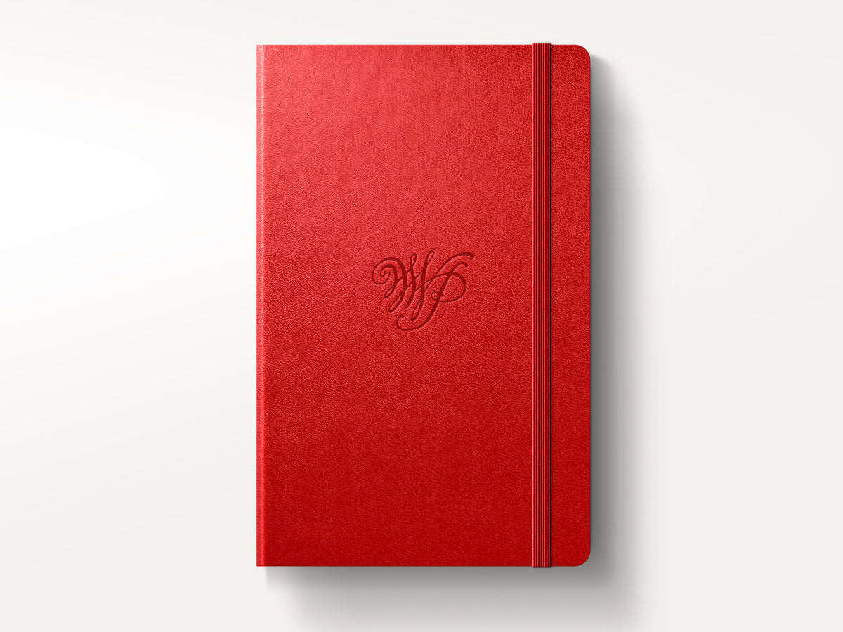 Moleskine Classic Hardcover Expanded Extra Thick, Scarlet Red JB Custom Journals