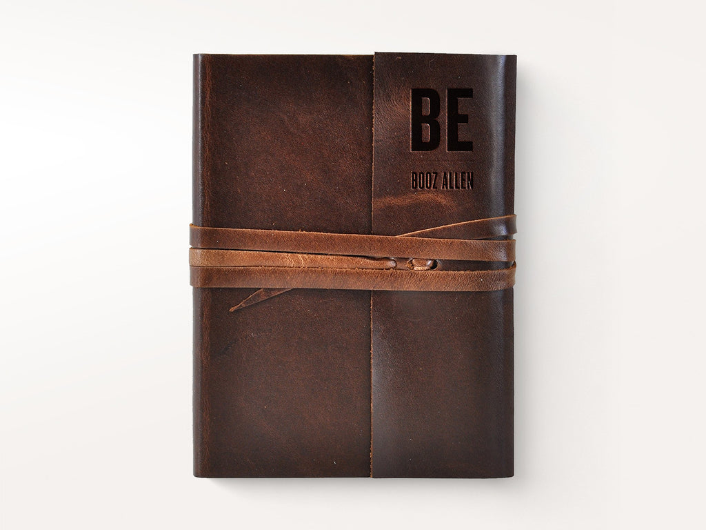 Islander Leather Journal With Wrap - Mocha-Notebooks-JB Custom Journals