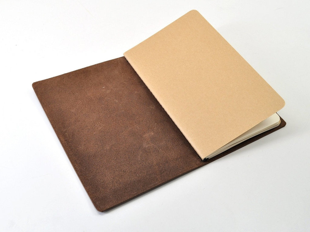 Around The World Refillable Leather Journal-Notebooks-JB Custom Journals