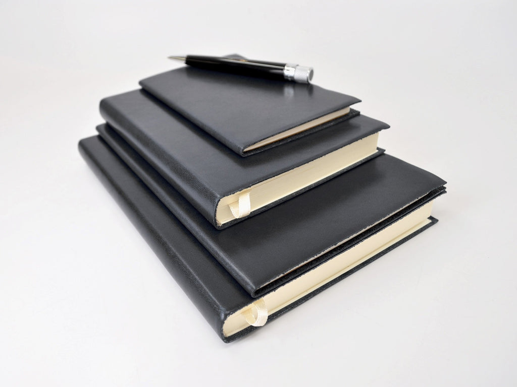 Black Leather Executive Journal-Notebooks-JB Custom Journals