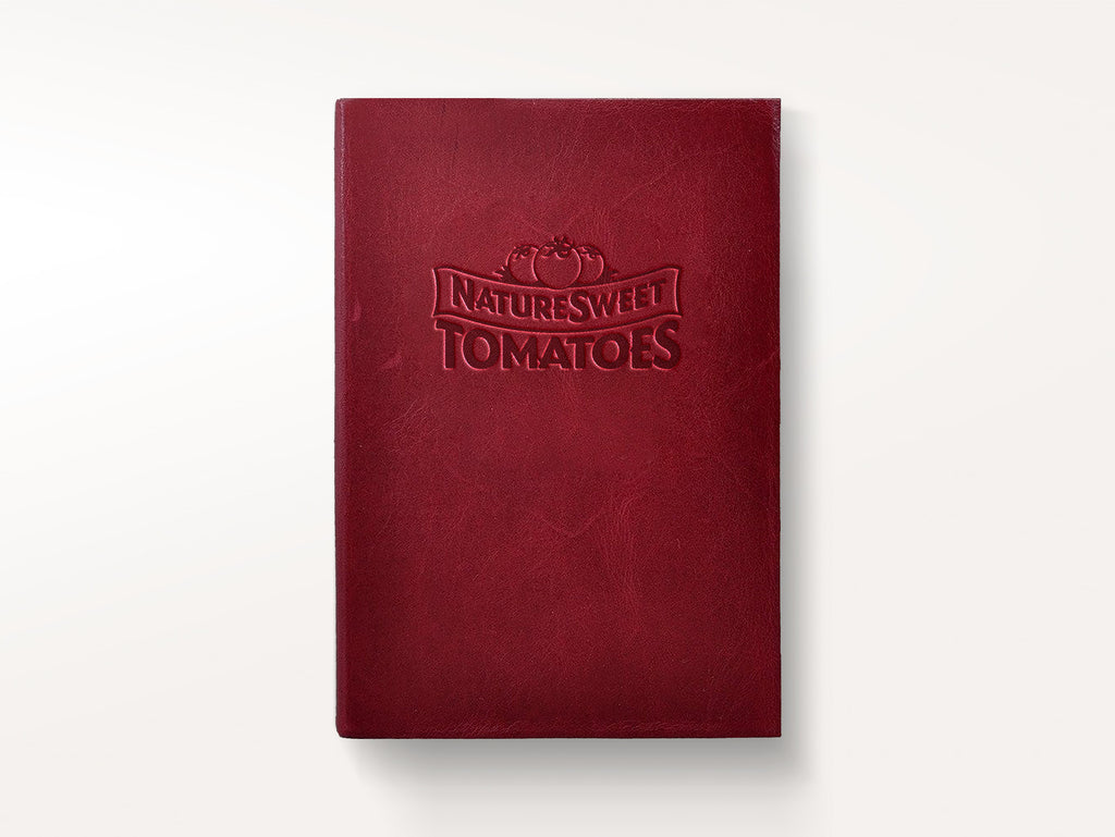 Harborview Leather Journal - Cranberry-Notebooks-JB Custom Journals