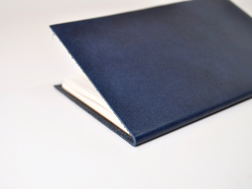 Manhattan Navy Blue Leather Journal-Notebooks-JB Custom Journals