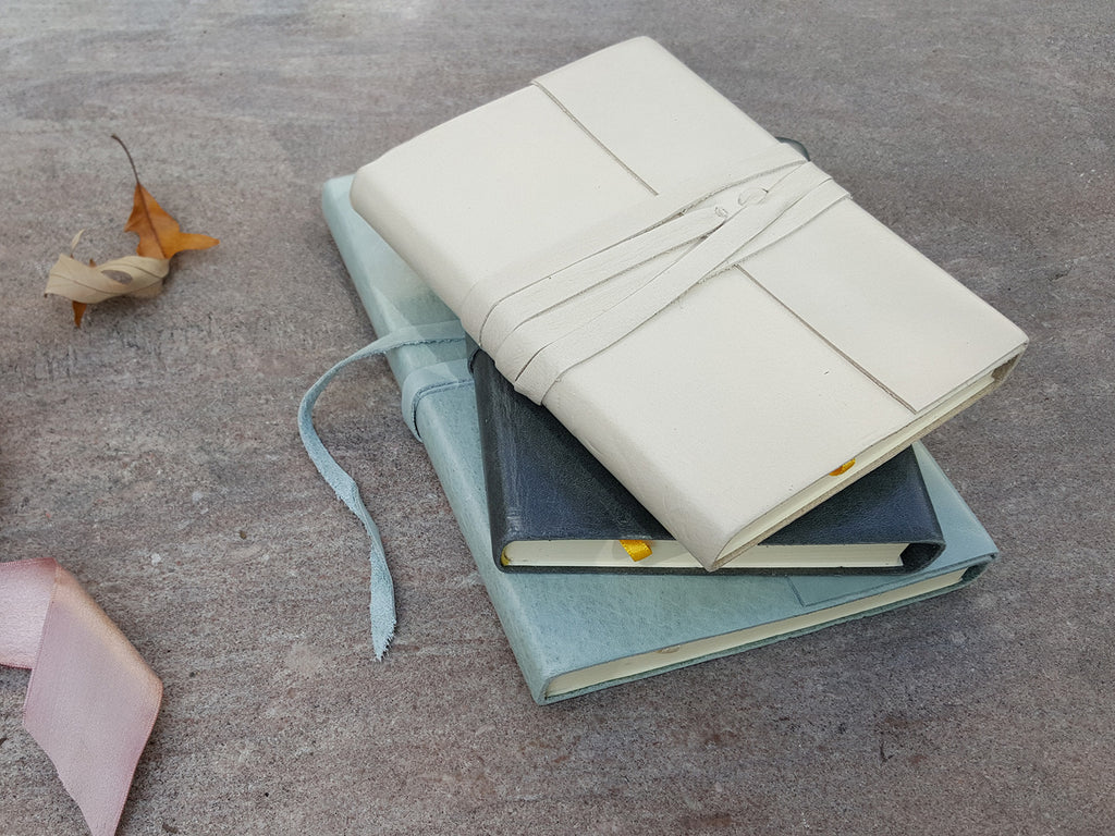 Islander Leather Journal With Wrap - Sky-Notebooks-JB Custom Journals