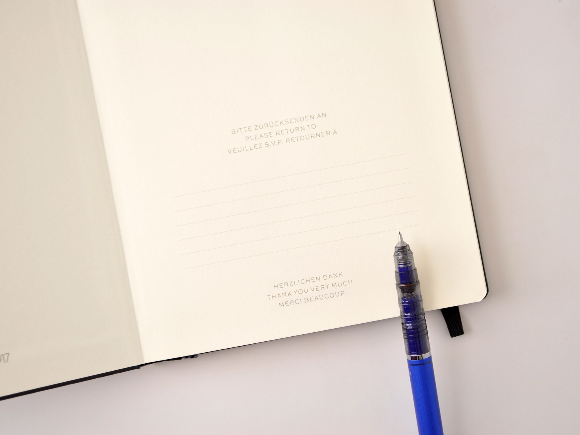 Leuchtturm1917 Reporter Notepad Navy - Dotted