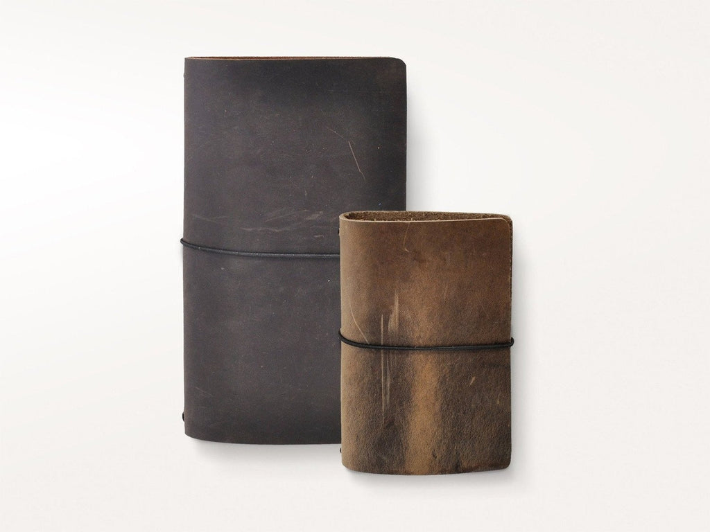 Around The World Refillable Leather Journal-Notebooks-JB Custom Journals