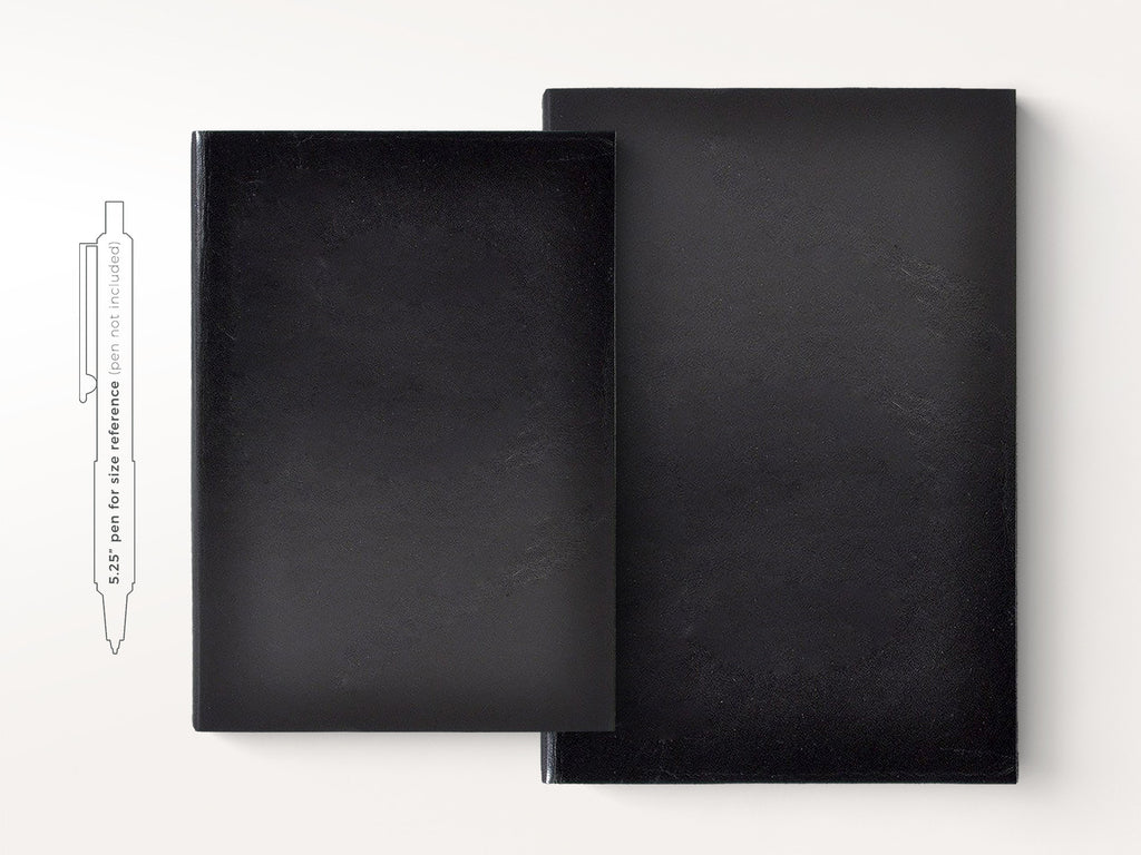 Harborview Leather Journal - Black-Notebooks-JB Custom Journals