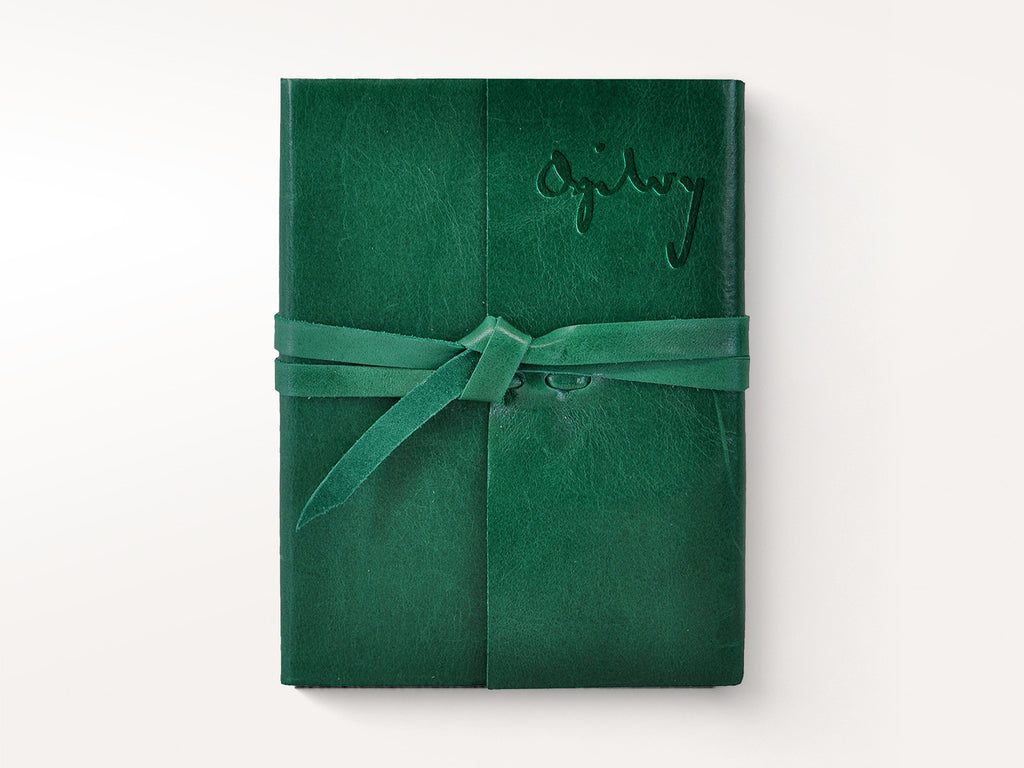 Islander Leather Journal With Wrap - Emerald-Notebooks-JB Custom Journals