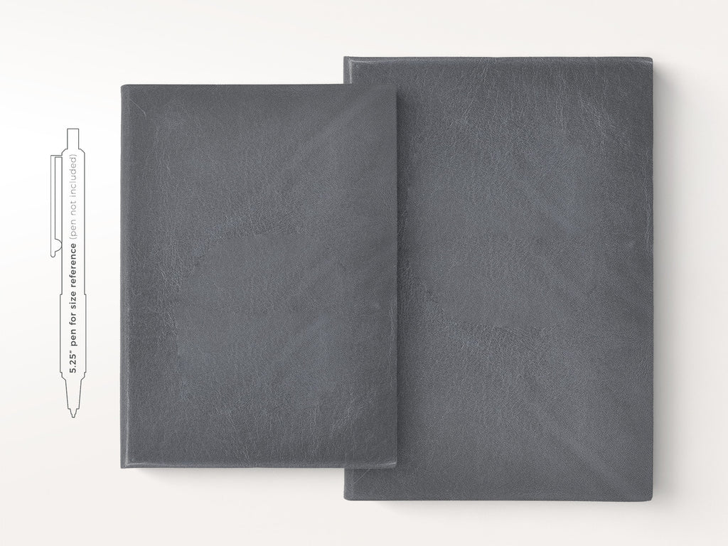 Harborview Leather Journal - Slate-Notebooks-JB Custom Journals