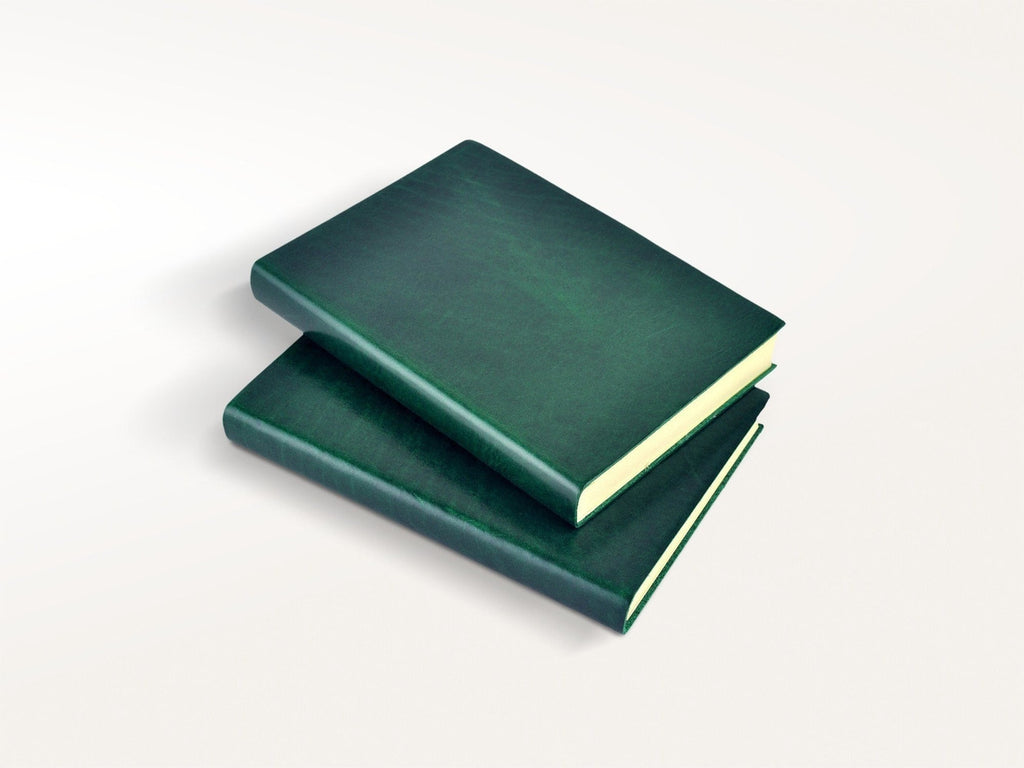 Harborview Leather Journal - Emerald-Notebooks-JB Custom Journals