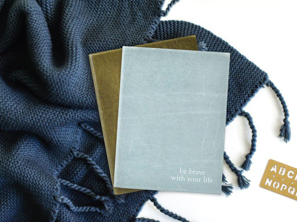 Harborview Leather Journal - Cobalt-Notebooks-JB Custom Journals