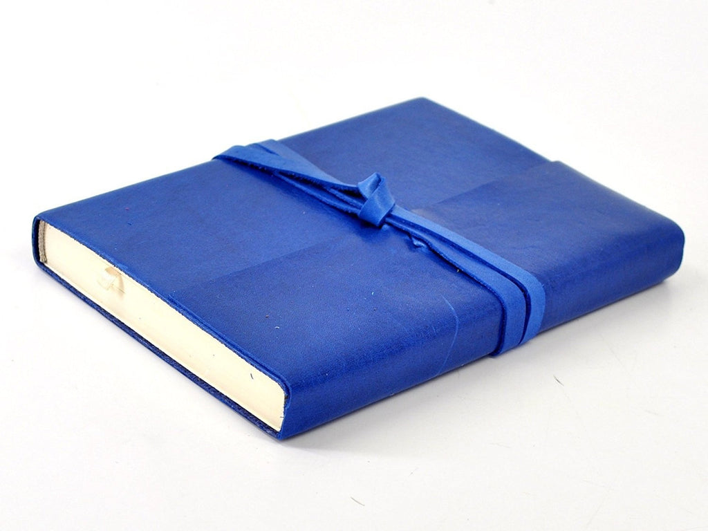 Islander Leather Journal With Wrap - Cobalt-Notebooks-JB Custom Journals
