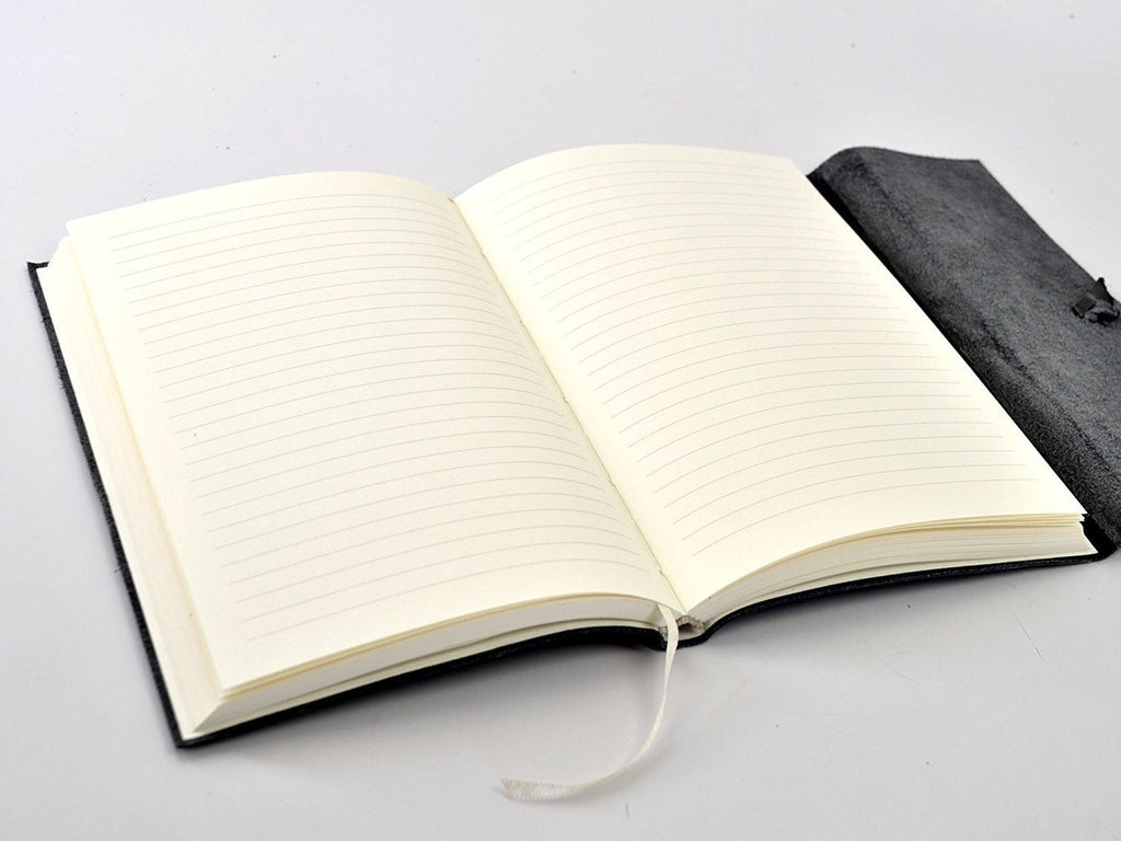 Islander Leather Journal With Wrap - Olive-Notebooks-JB Custom Journals