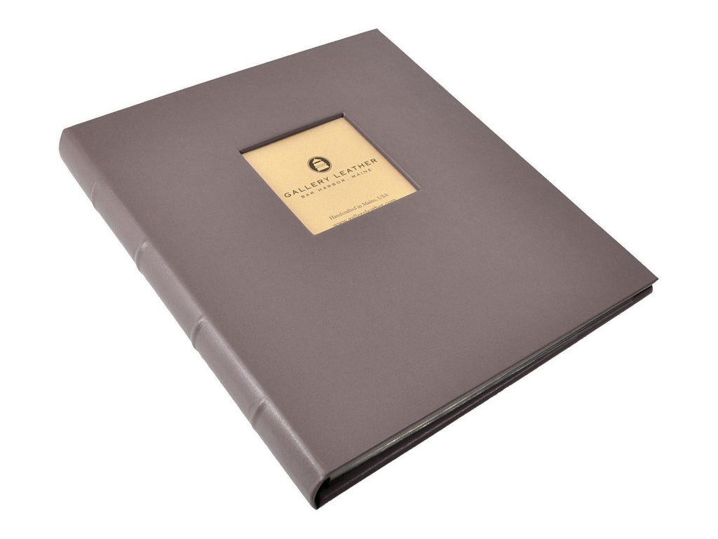 Leather Presentation Binder + Window - Standard-Notebooks-JB Custom Journals