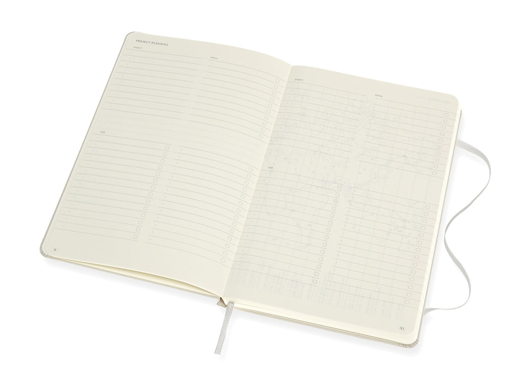 Moleskine PRO Hardcover Notebook - Pearl Grey