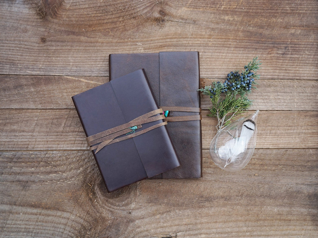 Santa Fe Leather Wrap Journal-Notebooks-JB Custom Journals